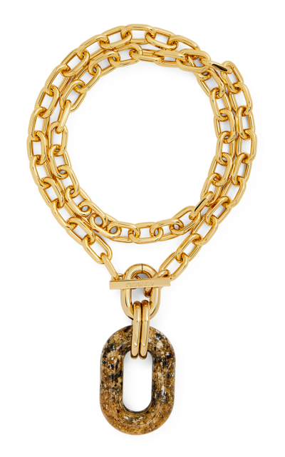 Paco Rabanne Xl Link Pendant Necklace In Gold