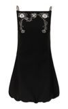 Rabanne Women's Wool-blend Mini Dress In Black