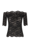 PACO RABANNE OFF-THE-SHOULDER LACE TOP