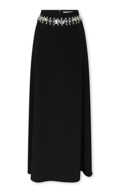 Paco Rabanne Embellished Maxi Skirt In Black