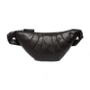 Lemaire Small Croissant Croissant Horn Shoulder Bag In Dark_chocolate