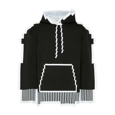 Loewe Pixelated Hoodie In Black