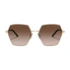 Prada Pr 56ys Oversize-frame Sunglasses In Pale_gold_brown_gradient