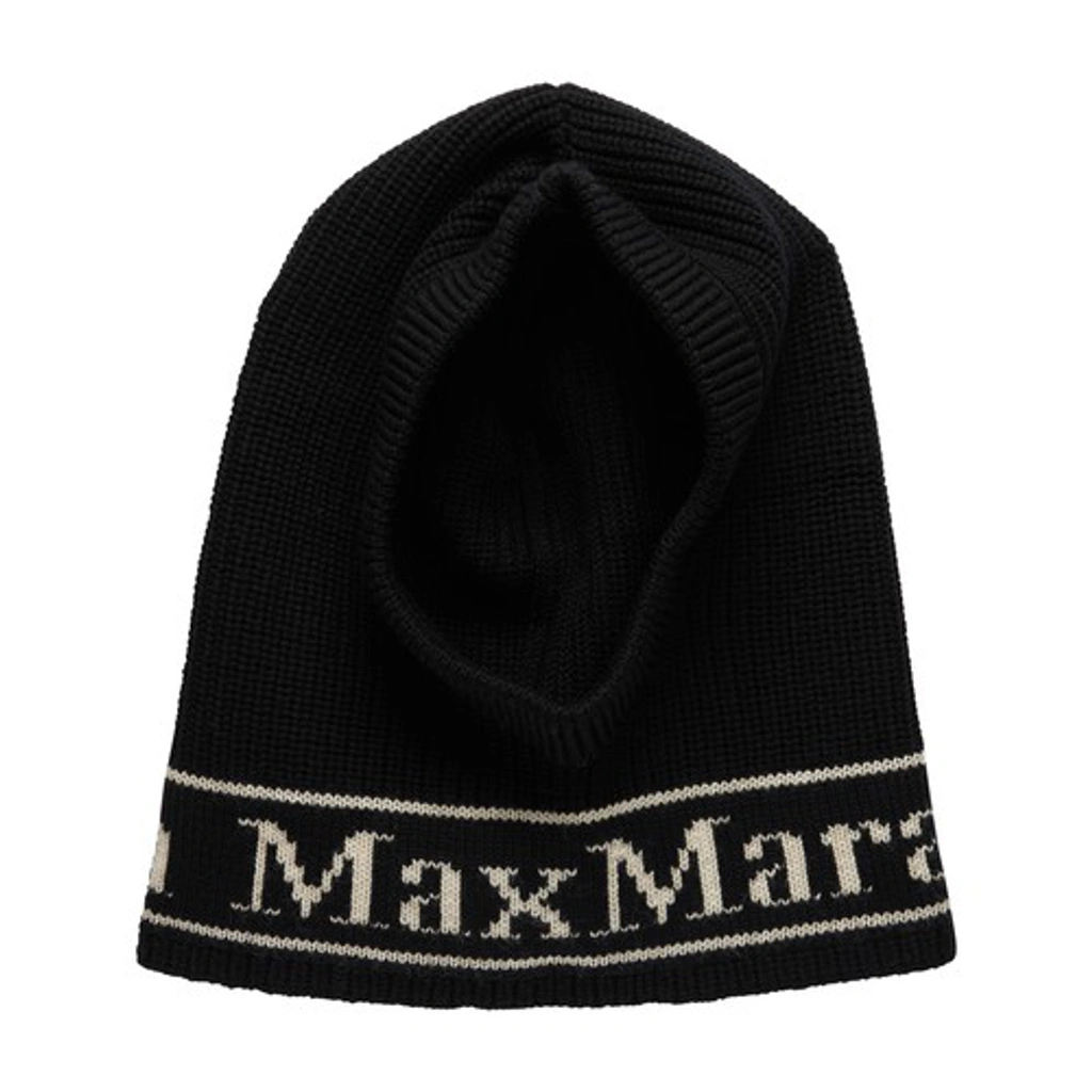 Max Mara GONG ウール バラク ラバ ロゴ Max Mara GONG ウール バラク