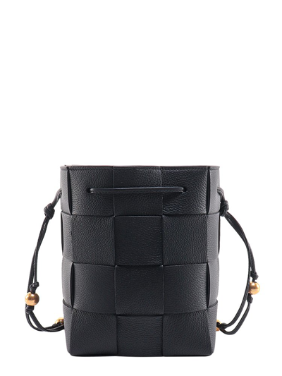 Bottega Veneta Intreccio Small Bucket Shoulder Bag Female Black