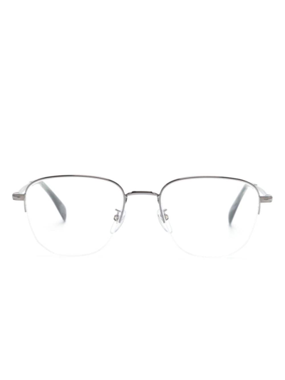 Eyewear By David Beckham Frameless-design Steel Glasses In Silver