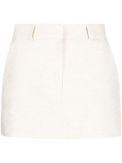 The Frankie Shop Isle A-line Miniskirt In Neutrals