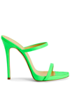 GIUSEPPE ZANOTTI DARSEY 120MM DOUBLE-STRAP LEATHER MULES