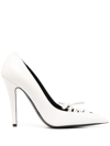 TOM FORD 110MM LACE-UP LEATHER PUMPS