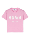 MSGM LOGO-PRINT COTTON T-SHIRT