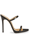 GIUSEPPE ZANOTTI DARSEY 120MM DOUBLE-STRAP LEATHER MULES