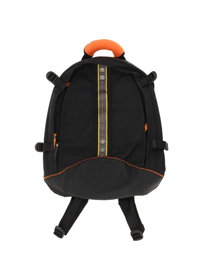 Parajumpers Logo-lettering Zip-up Backpack In Black