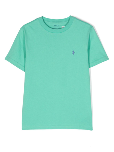 Polo Ralph Lauren Kids' Polo Pony-motif Cotton T-shirt In Green