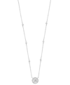 EFFY COLLECTION EFFY DIAMOND ROUND CLUSTER 15" PENDANT NECKLACE (1-1/10 CT. T.W.) IN 14K WHITE GOLD
