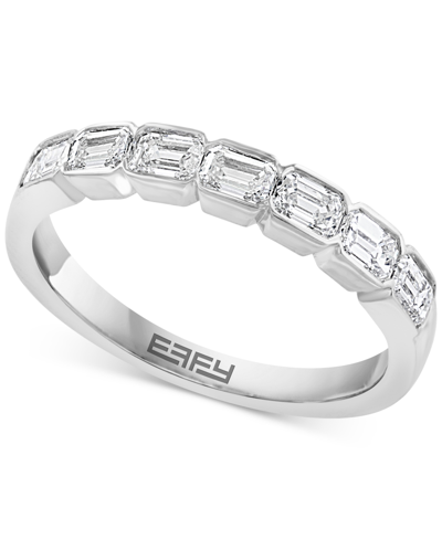 Effy Collection Effy Diamond Emerald-cut Band (3/4 Ct. T.w.) In 14k White Gold