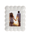Lenox French Perle Scallop Picture Frame, 5" X 7" In White And Off White
