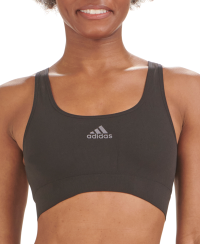 Adidas Originals Scoop Lounge Bra In Black