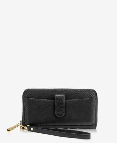 Gigi New York City Leather Phone Wallet In Black
