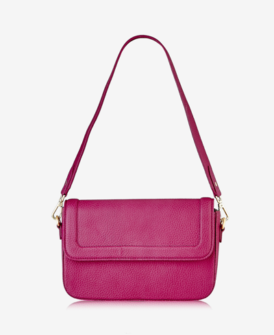 Gigi New York Margot Flap Leather Shoulder Bag In Azalea