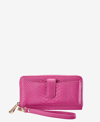 Gigi New York City Leather Phone Wallet In Azalea