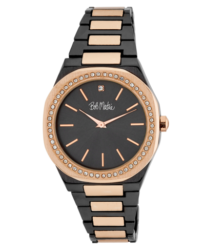 Bob Mackie Unisex Quartz Two-tone Rose Alloy Watch 40mm