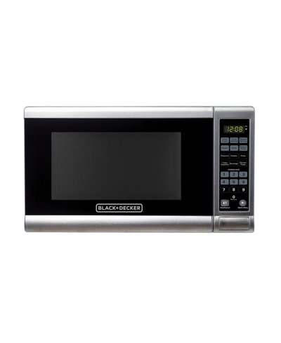 Black & Decker 0.7 Cubic Feet Digital Microwave In White