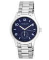 LONDON FOG WOMEN'S QUARTZ PERTH SILVER-TONE ALLOY WATCH 42MM