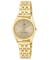 Rae Dunn Women's Chloe Gold-tone Alloy Watch 30mm In Gold