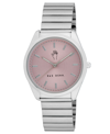 Rae Dunn Women's Sofia Silver-tone Alloy Watch 36mm In Silver