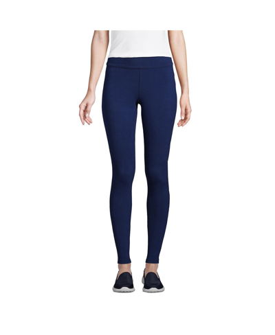 LANDS' END WOMEN'S TALL STARFISH MID RISE KNIT JEAN LEGGINGS 