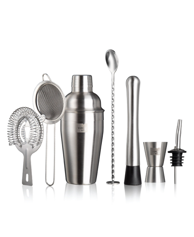 Vacu Vin 7-piece Cocktail Set In Silver