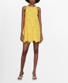 Mango Cotton Dress With Openwork Detail Yellow In Yellow