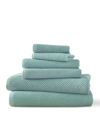 Blue Loom Lilly Cotton And Rayon From Bamboo 6 Piece Towel Set In Seafoam