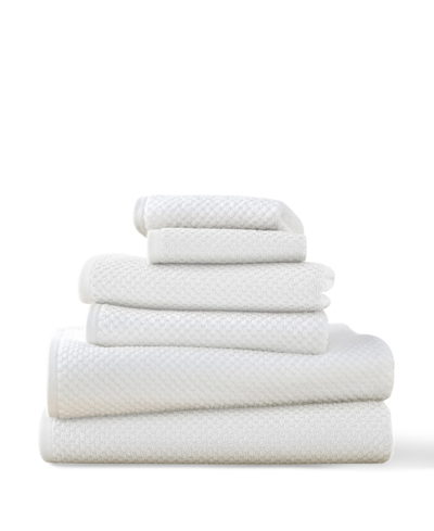 Blue Loom Lilly Cotton And Rayon From Bamboo 6 Piece Towel Set Bedding In White