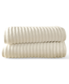 Blue Loom Mason 100% Cotton Low Twist 2 Piece Bath Towel Set, 58" X 30" In Ivory