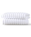 Blue Loom Mason 100% Cotton Low Twist 2 Piece Hand Towel Set, 30" X 18" In White
