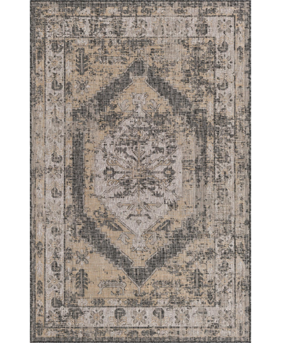 Bayshore Home Outdoor Bh Pashio Traditional Ii Valeria 5'3" X 7'10" Area Rug In Charcoal