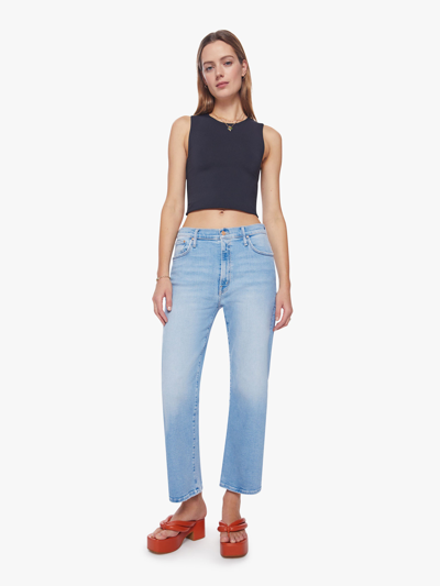 Mother The Dodger Ankle Cat Daddy Jeans In Blue