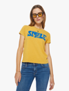 Mother The Sinful Crewneck Tee In Orange