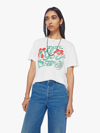 Mother The Rowdy Crewneck Tee In White