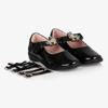 LELLI KELLY GIRLS BLACK PATENT LEATHER SHOES