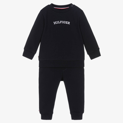 Tommy Hilfiger Blue Organic Cotton Baby Tracksuit