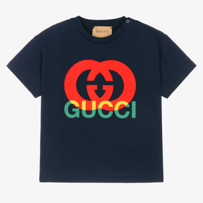 Gucci Blue Interlocking G Baby T-shirt