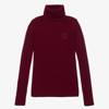 GUCCI TEEN RED WOOL ROLL NECK TOP