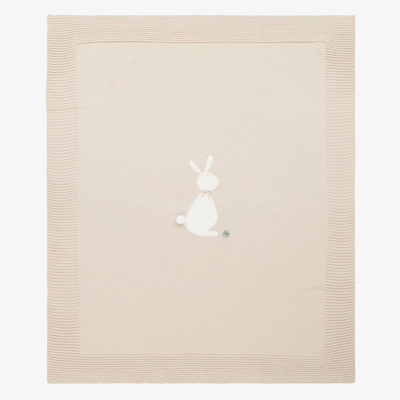 Artesania Granlei Beige Bunny Knitted Blanket (86cm)