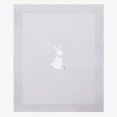 Artesania Granlei Grey Bunny Knitted Blanket (86cm)