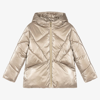 MAYORAL GIRLS GOLD HOODED PUFFER JACKET