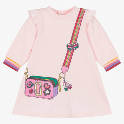 Marc Jacobs Babies'  Girls Pink Cotton Jersey Dress