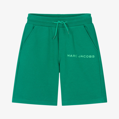 Marc Jacobs Kids' Logo-print Cotton Shorts In Green