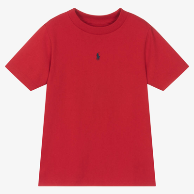 Ralph Lauren Kids' Boys Red Cotton T-shirt